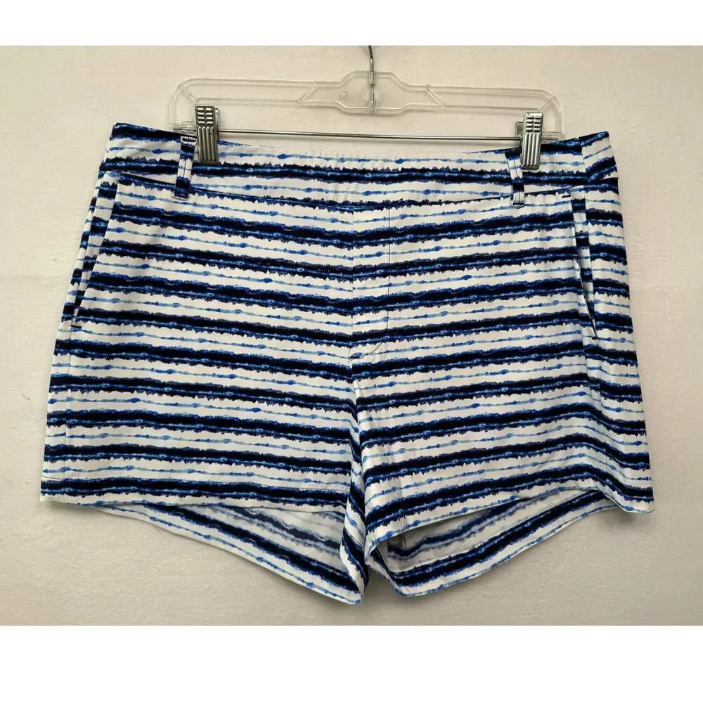 SPANX Sunshine Shorts, Size XL, Navy/White Stripe